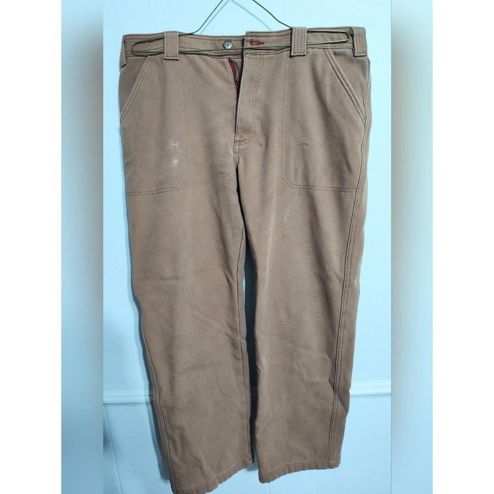 Canvas Utility Work Pants classic brown duck 2 pairs